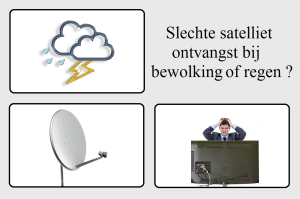 Slechte satelliet ontvangst